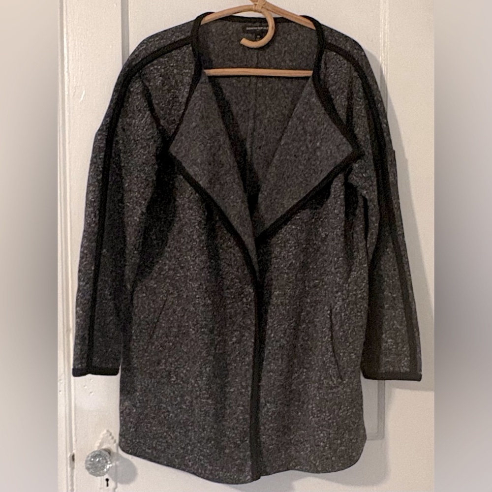 Banana Republic Open Front Oversized Marble Knit Sweater Jacket M